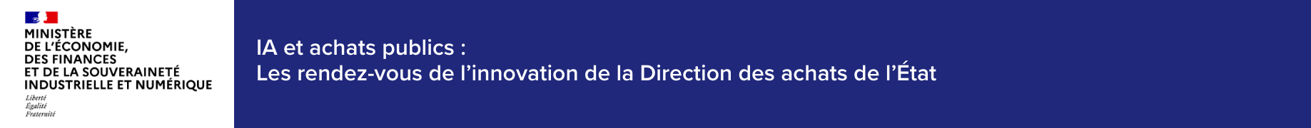 Les rendez-vous de l’innovation de la direction des achats de l’État : IA et achats publics